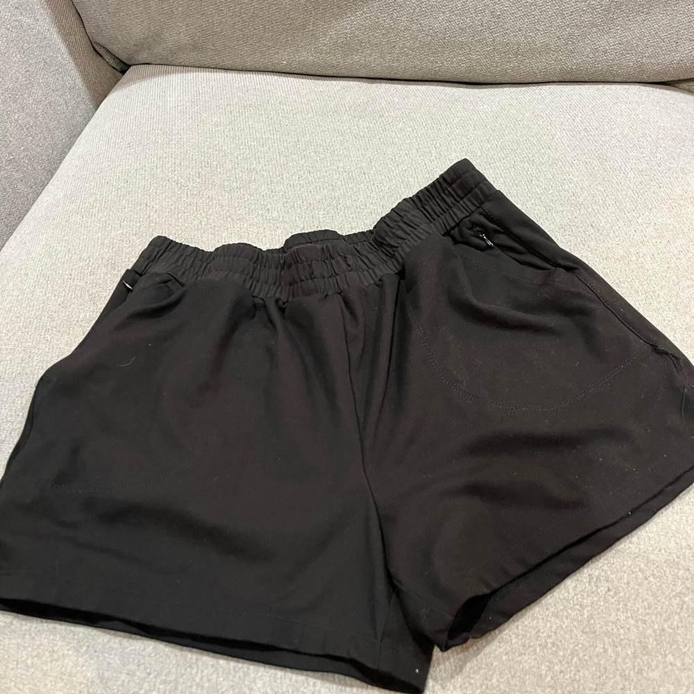 Black athletic shorts